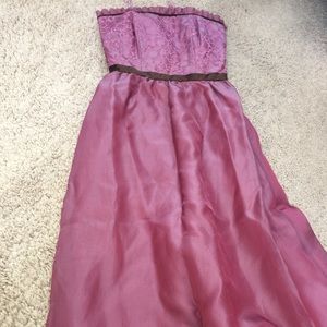 Mauve Kay Unger 2 cocktail homecoming dress